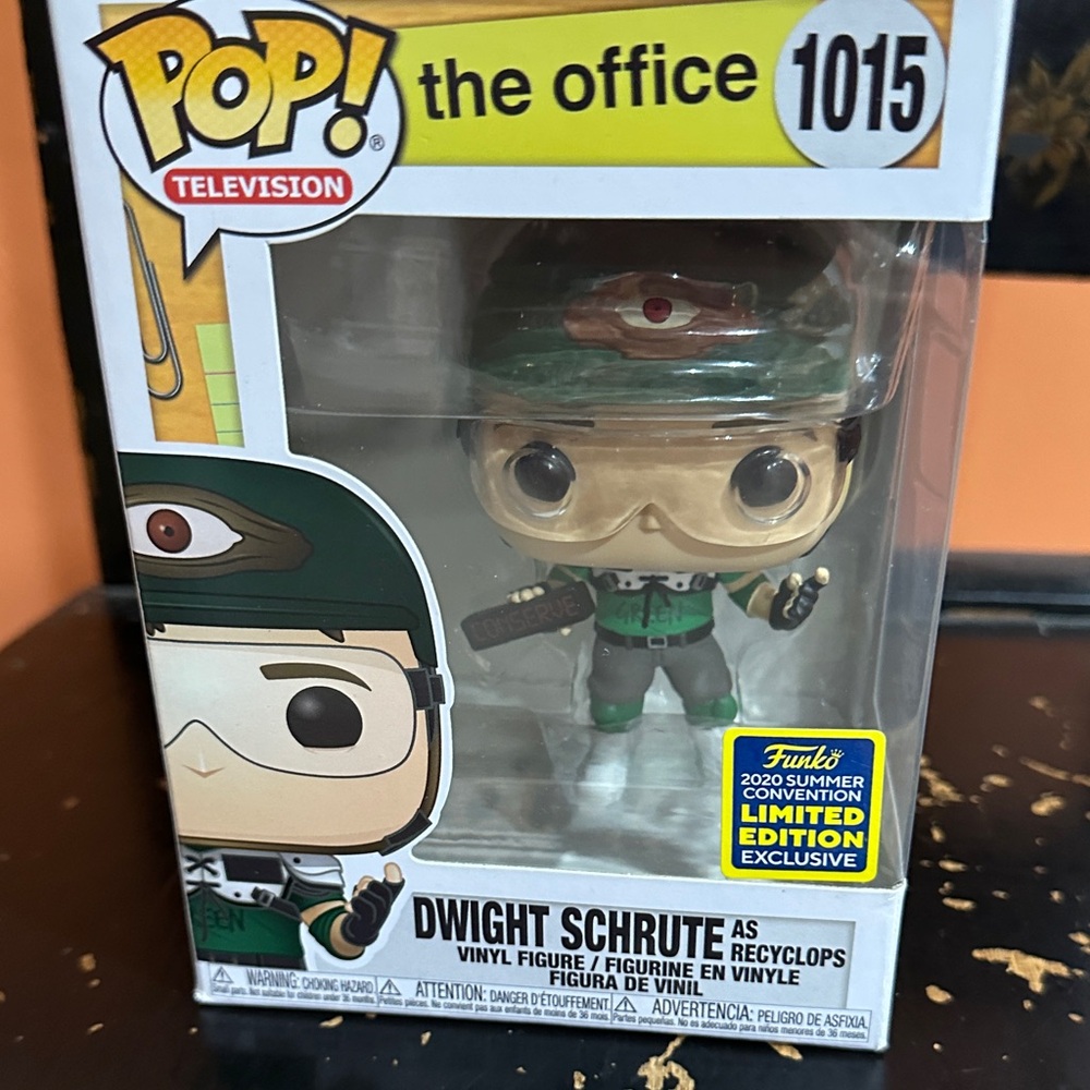 Funko Dwight Schrute Recyclops Figure - Green and Black